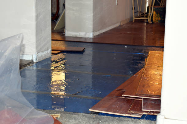 Professional Burst Pipe Cleanup technician working in Middletown, CT